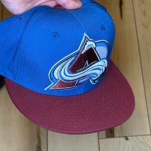 Colorado Avalanche Mitchell Ness Fitted Two Tone Adult Cap